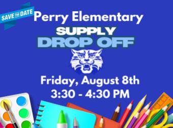 Supply Drop Off Friday, August 8th 3:30 - 4:30 PM